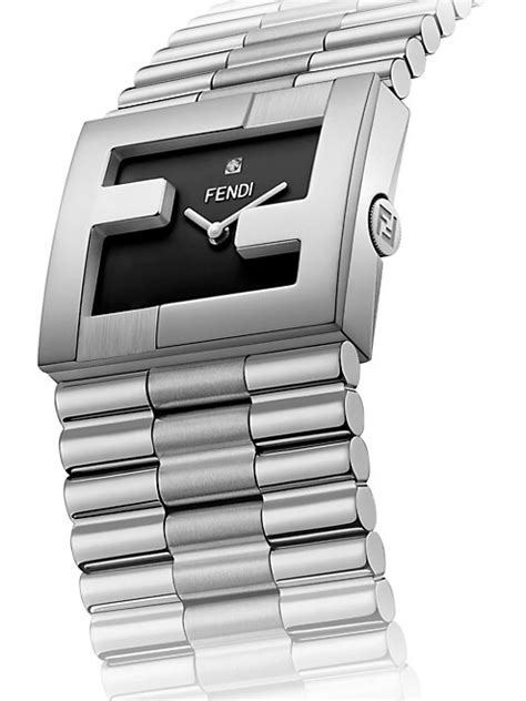 Shop Fendi Fendimania Stainless Steel Bracelet Watch 